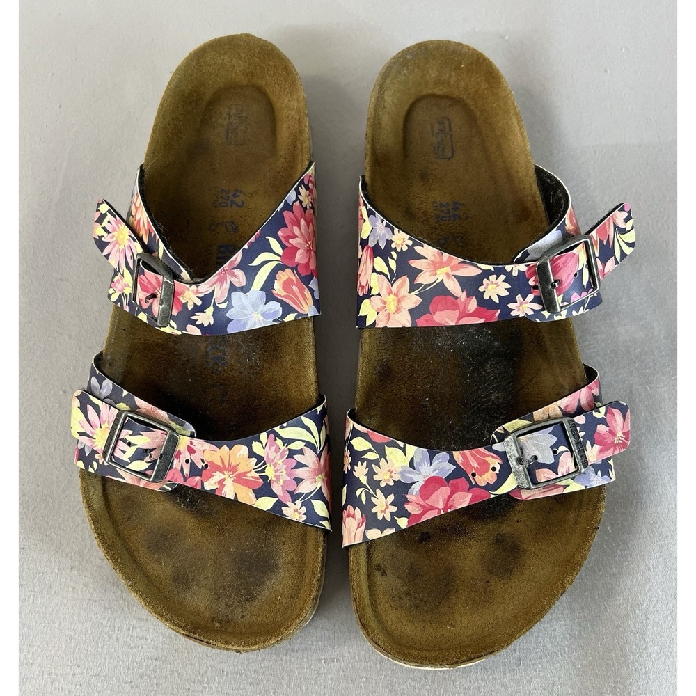 Birkenstock Sydney Soft Footbed Floral‎ Birko-Flor Sandals Women 42